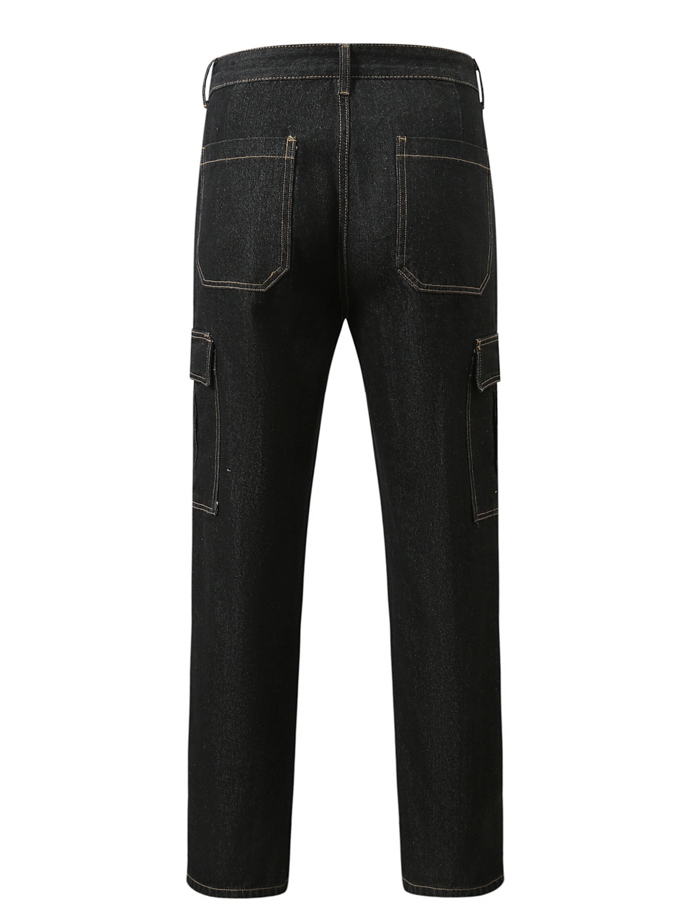 YOUTHUP Loose fit Cargo Jeans 'Weitbein' in Black