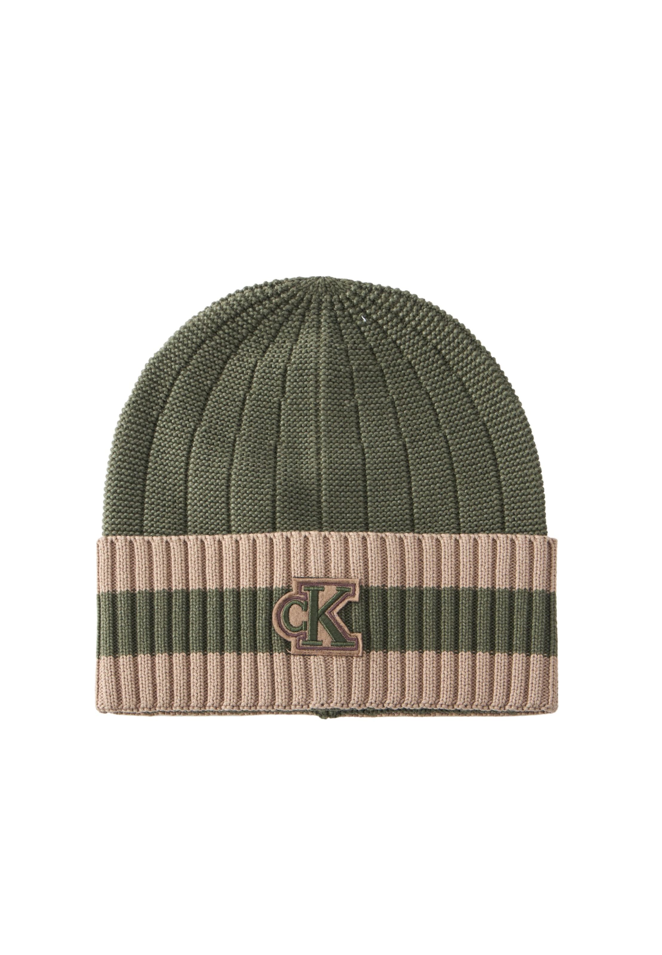 Calvin Klein Beanie in Beige: front