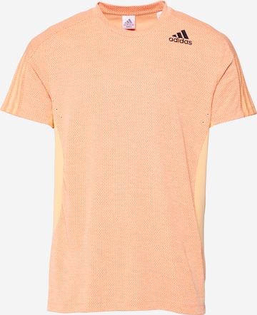 ADIDAS PERFORMANCE T-Shirt in Orange: front