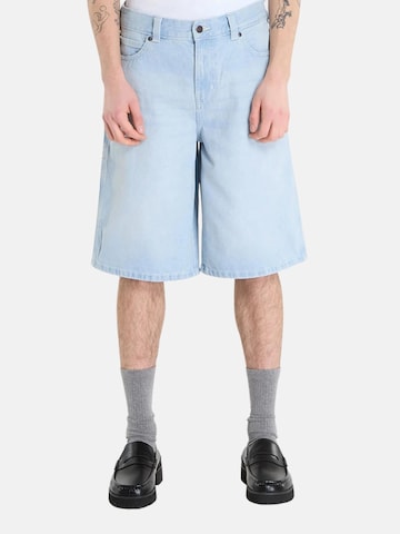 DICKIES Slimfit Broek 'DICKIES 958 13 IN LSE SHORT JEAN BERMUDA' in Blauw