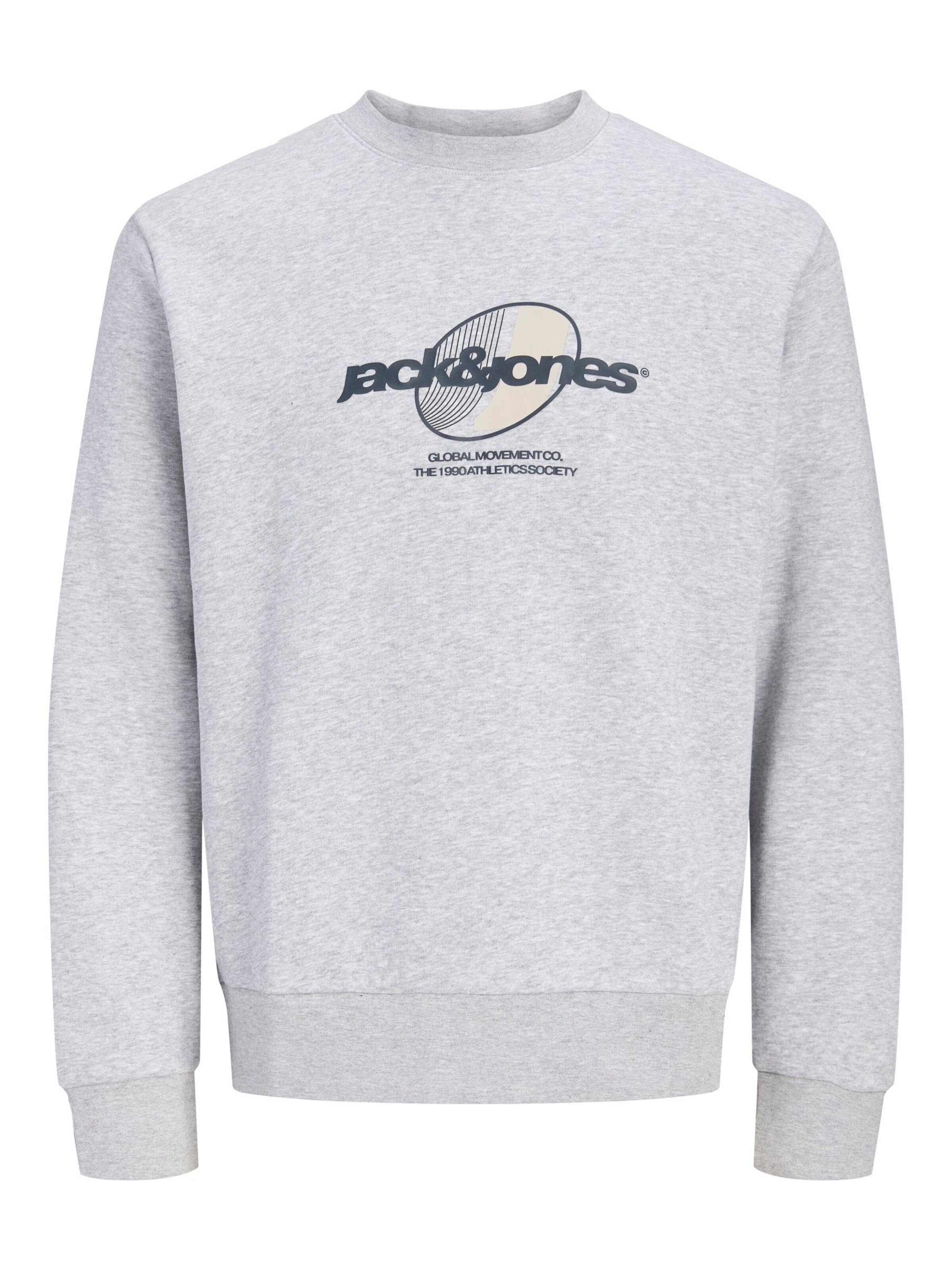 Felpa 'JCOCLUB BRANDING' di JACK & JONES in grigio: frontale