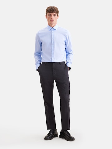 SEIDENSTICKER Slim fit Zakelijk overhemd in Blauw