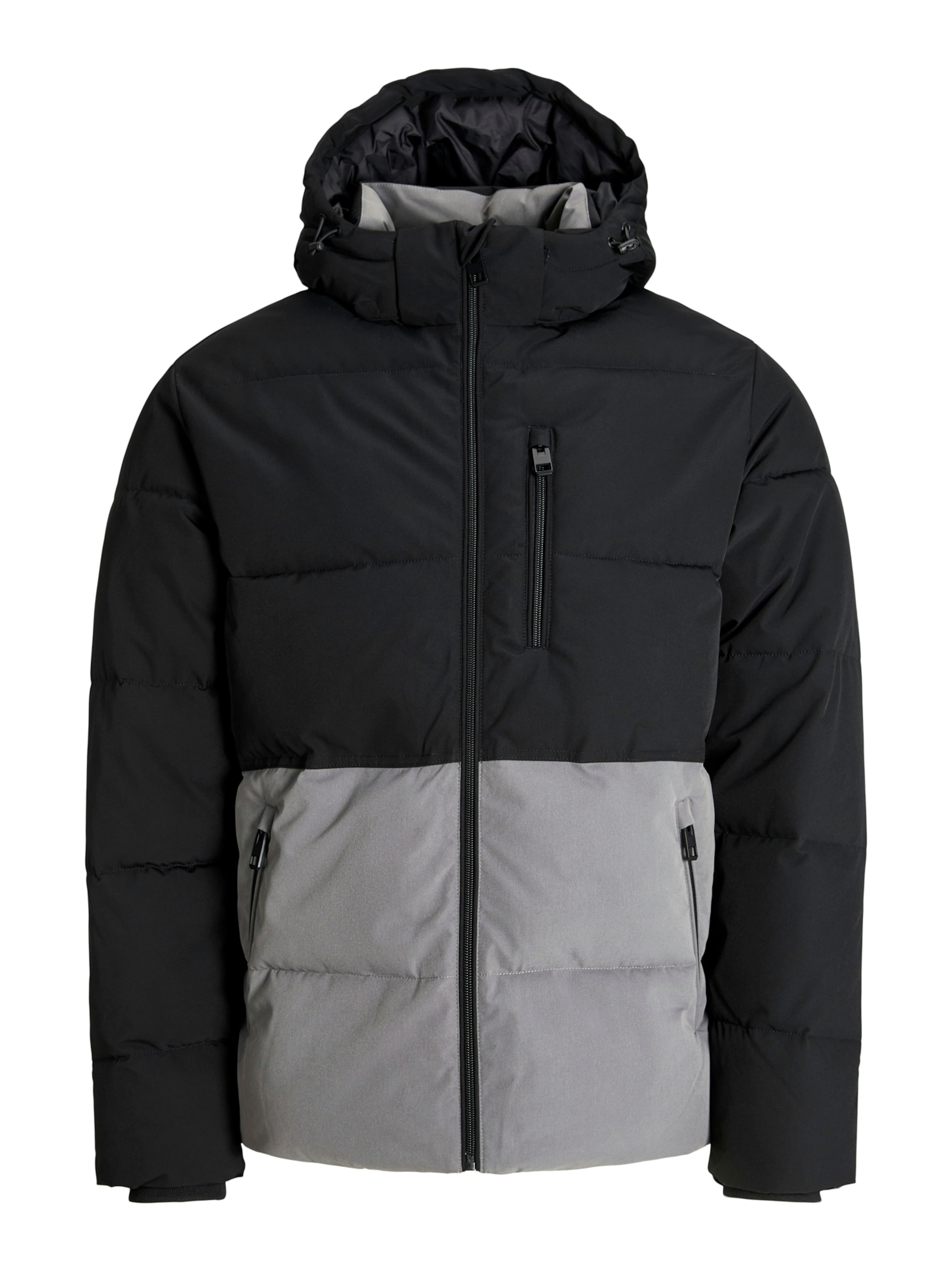 Jack & Jones Plus - Casaco de inverno 'JJEOWEN' em cinzento: frente