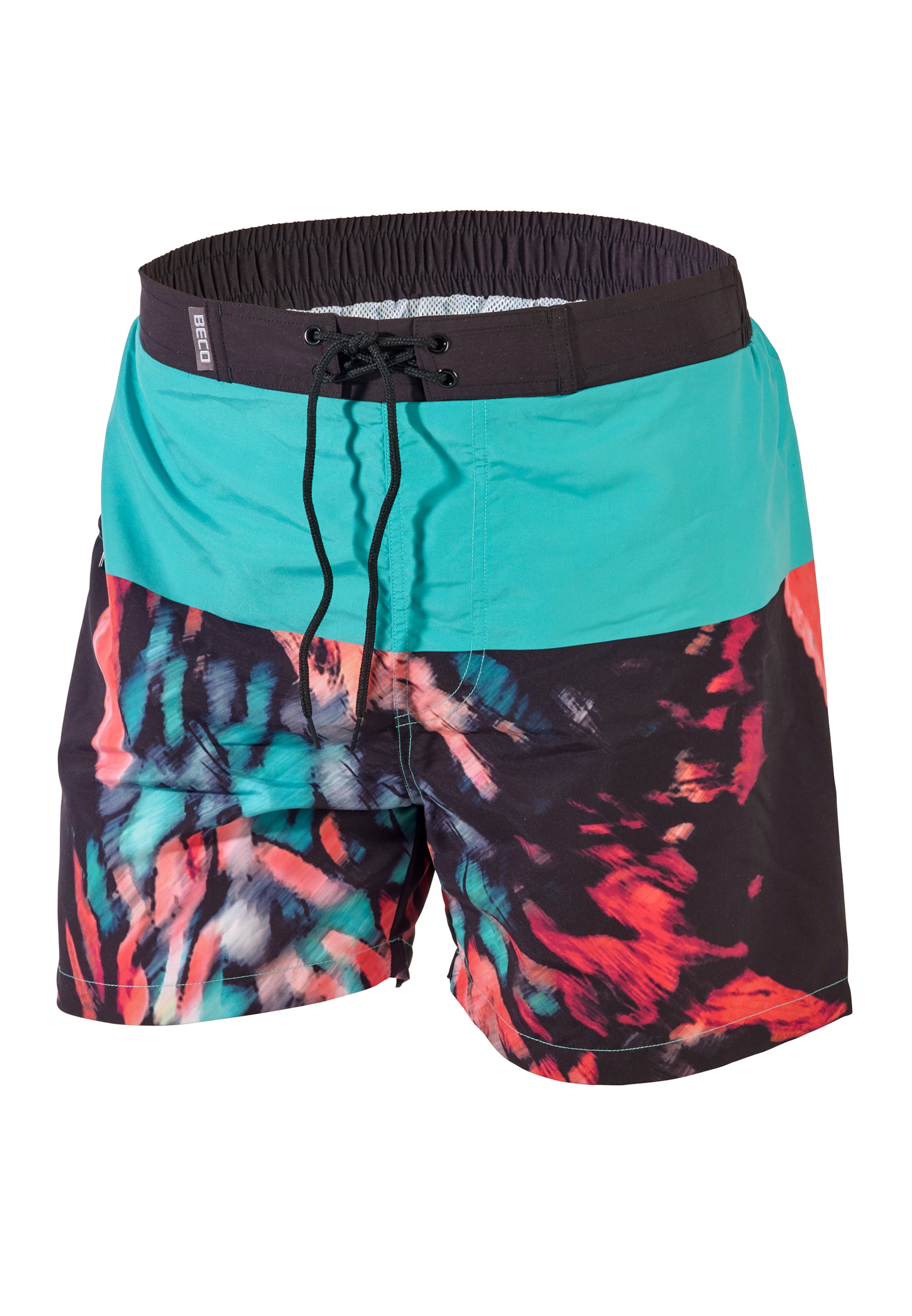 BECO the world of aquasports Swimming shorts 'Feathers' in Green: front