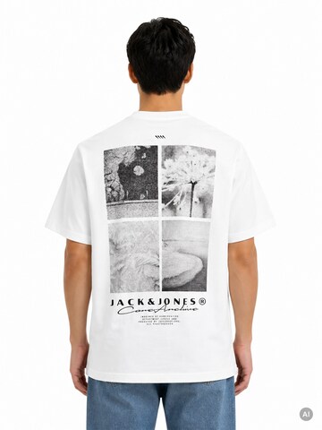JACK & JONES Shirt 'Point Back Imagery'‌‌‌‌‌ in Weiß
