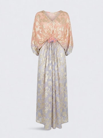 Robe 'Caftan Long Pastel' Miss June en mélange de couleurs : devant