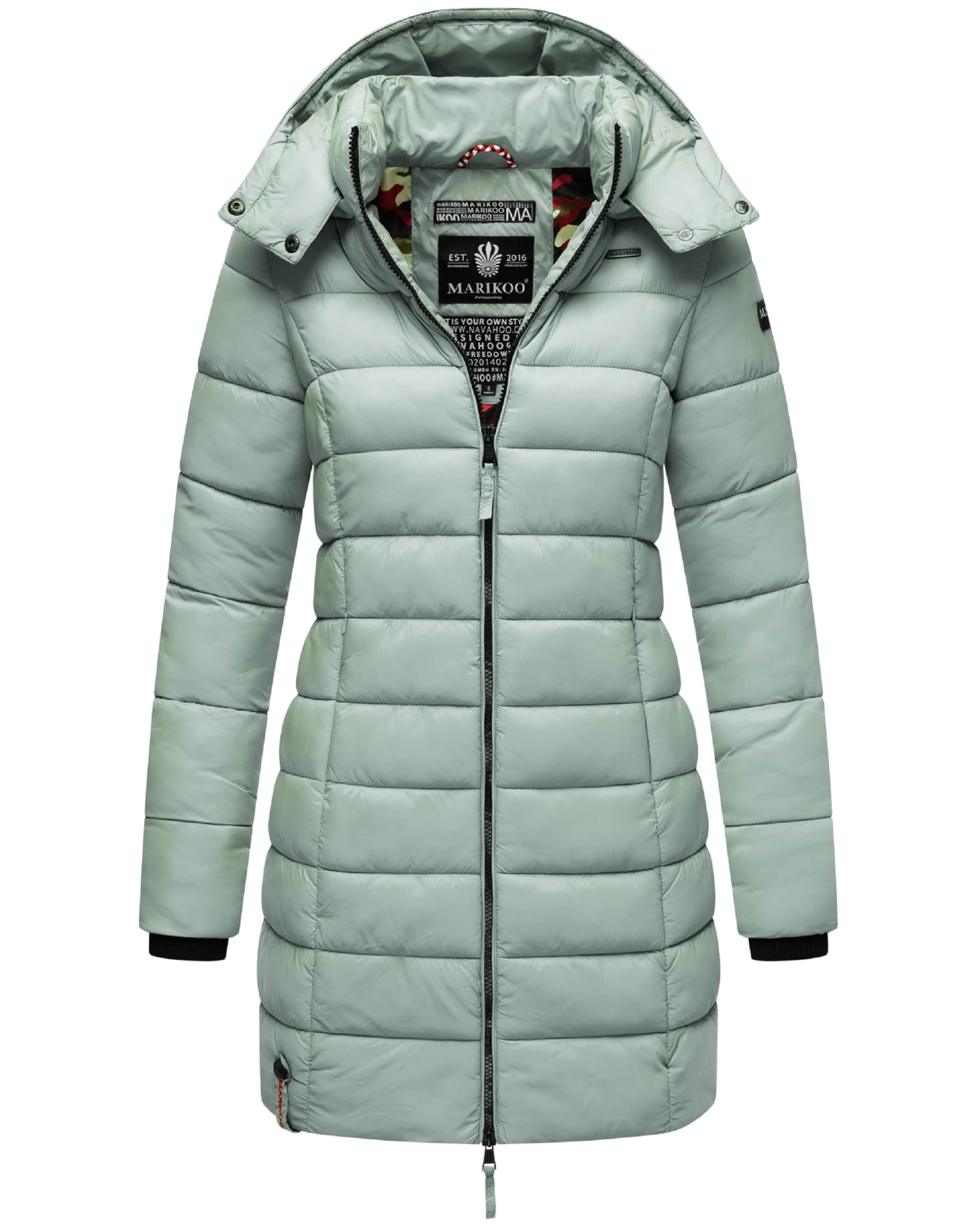 MARIKOO Χειμερινό παλτό 'Abendsternchen' σε πράσινο: μπροστά