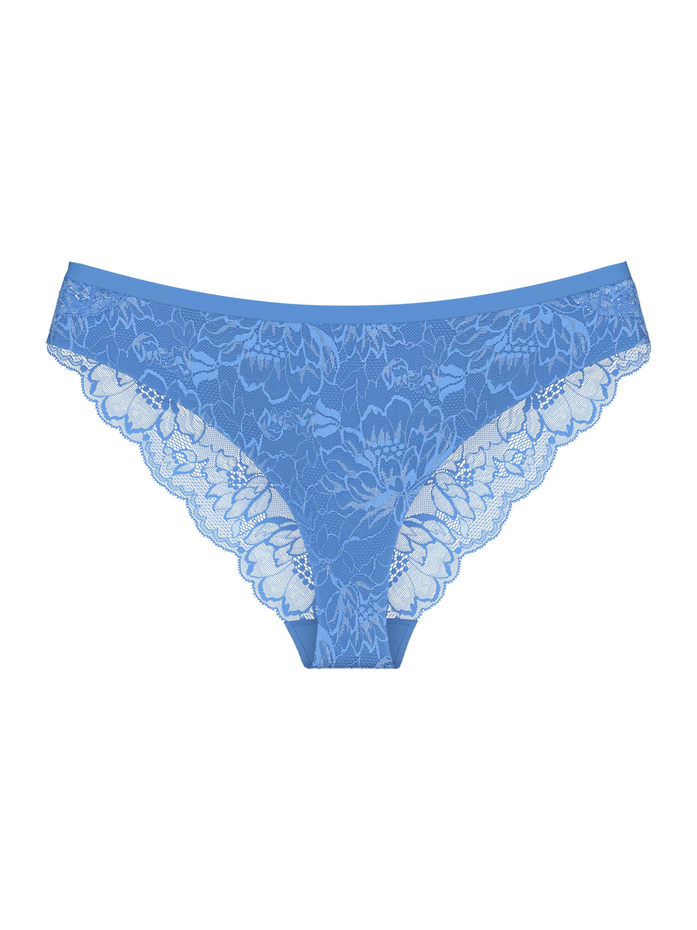 TRIUMPH Brasilslip ' Red Label Amourette Charm ' in Blau: Vorderseite