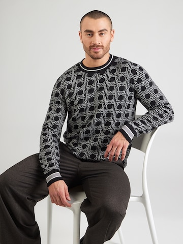 Karl Lagerfeld Sveter - Čierna: predná strana