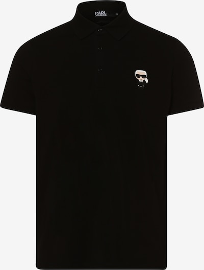 Karl Lagerfeld Poloshirt in beige / schwarz / weiß, Produktansicht