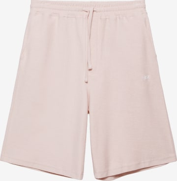 Pull&Bear Baggy Pants 'STWD' in Pink: front