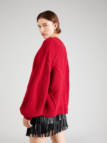 Guido Maria Kretschmer Women Sweter 'Manjola jumper' w kolorze czerwony: tył
