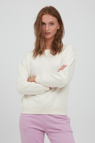 b.young Sweatshirt in Wit: voorkant