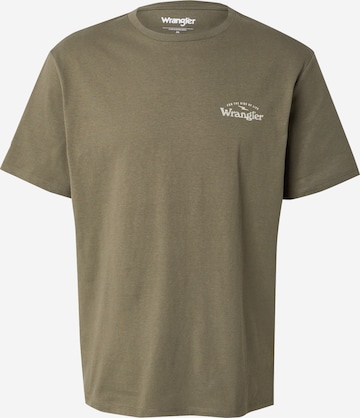 WRANGLER Paita värissä vihreä: etupuoli