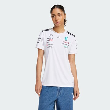 ADIDAS PERFORMANCE Λειτουργικό μπλουζάκι 'MERCEDES - AMG PETRONAS FORMULA ONE' σε λευκό: μπροστά