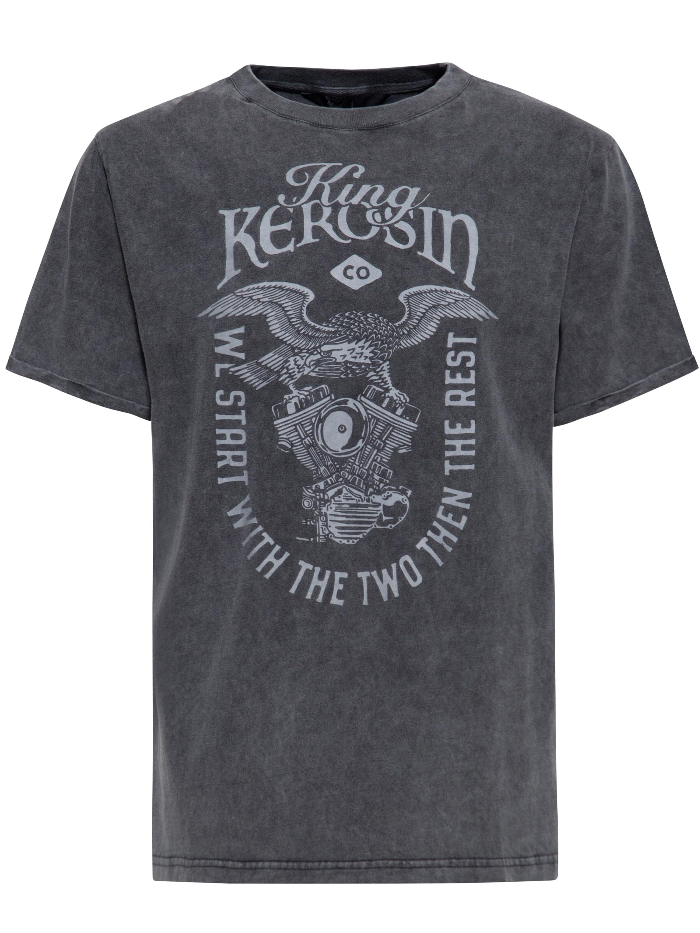 King Kerosin Shirt‌‌ in Grau: Vorderseite