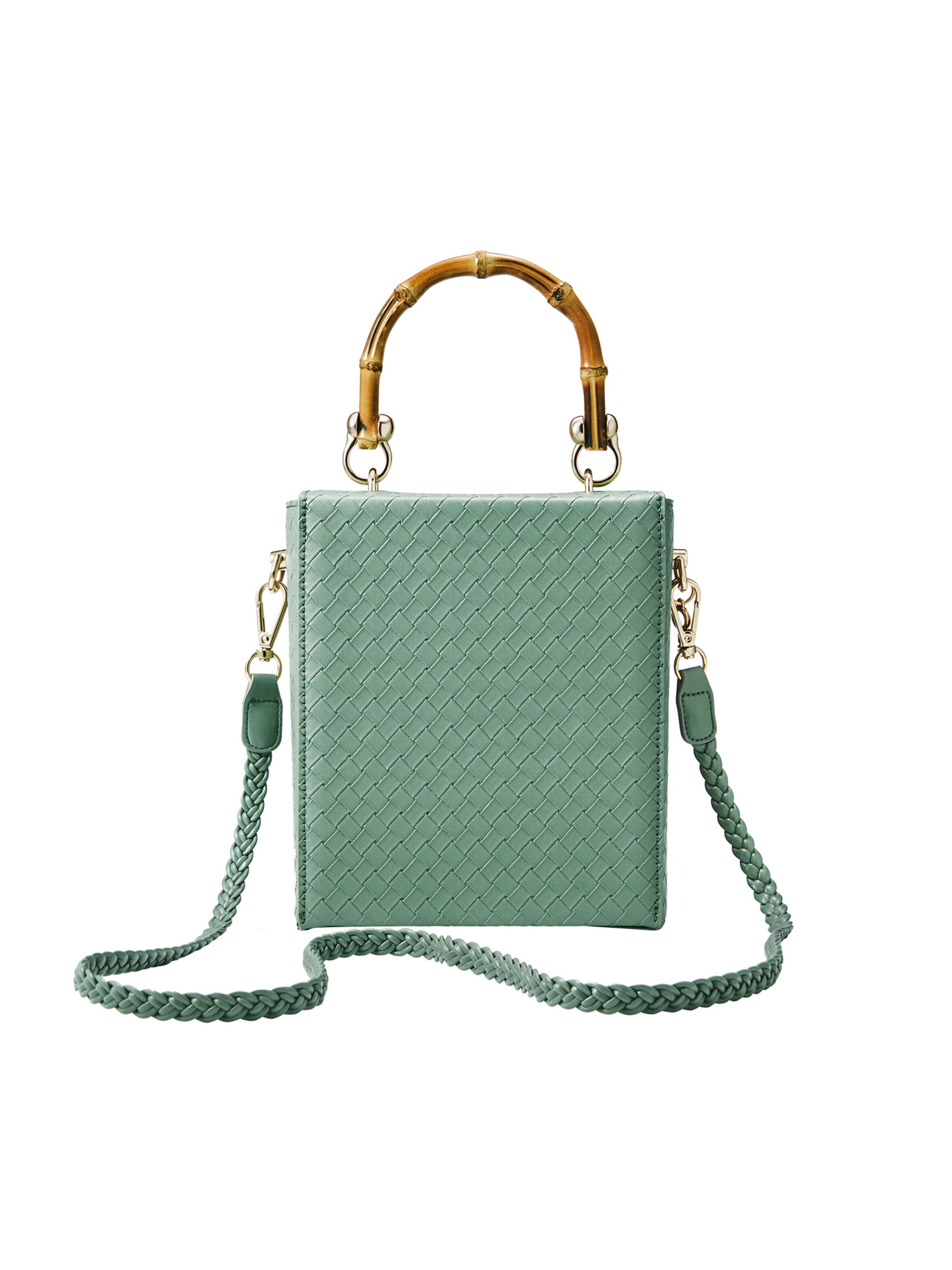 Borsa a mano &#x27;Bamboo Bee&#x27; di Victoria Hyde in verde