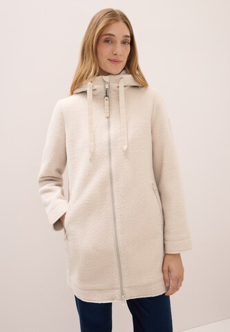 CECIL Between-Seasons Coat in White: front