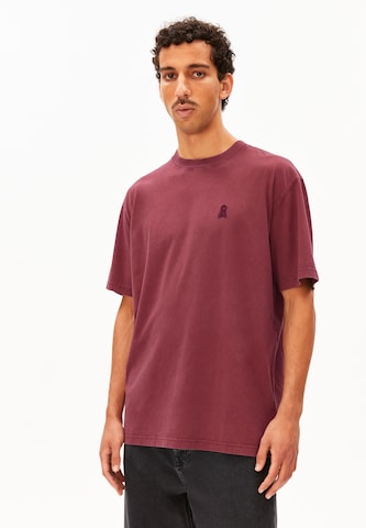 ARMEDANGELS Shirt 'MAARKOS' in Red: front