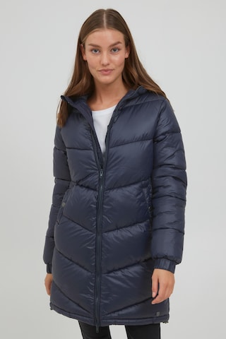 Oxmo Winter Coat 'Tabata' in Blue: front