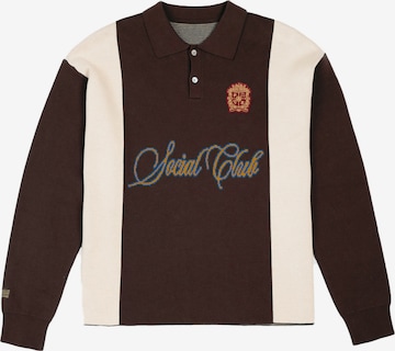 Prohibited Trui 'Clubhouse' in Bruin: voorkant