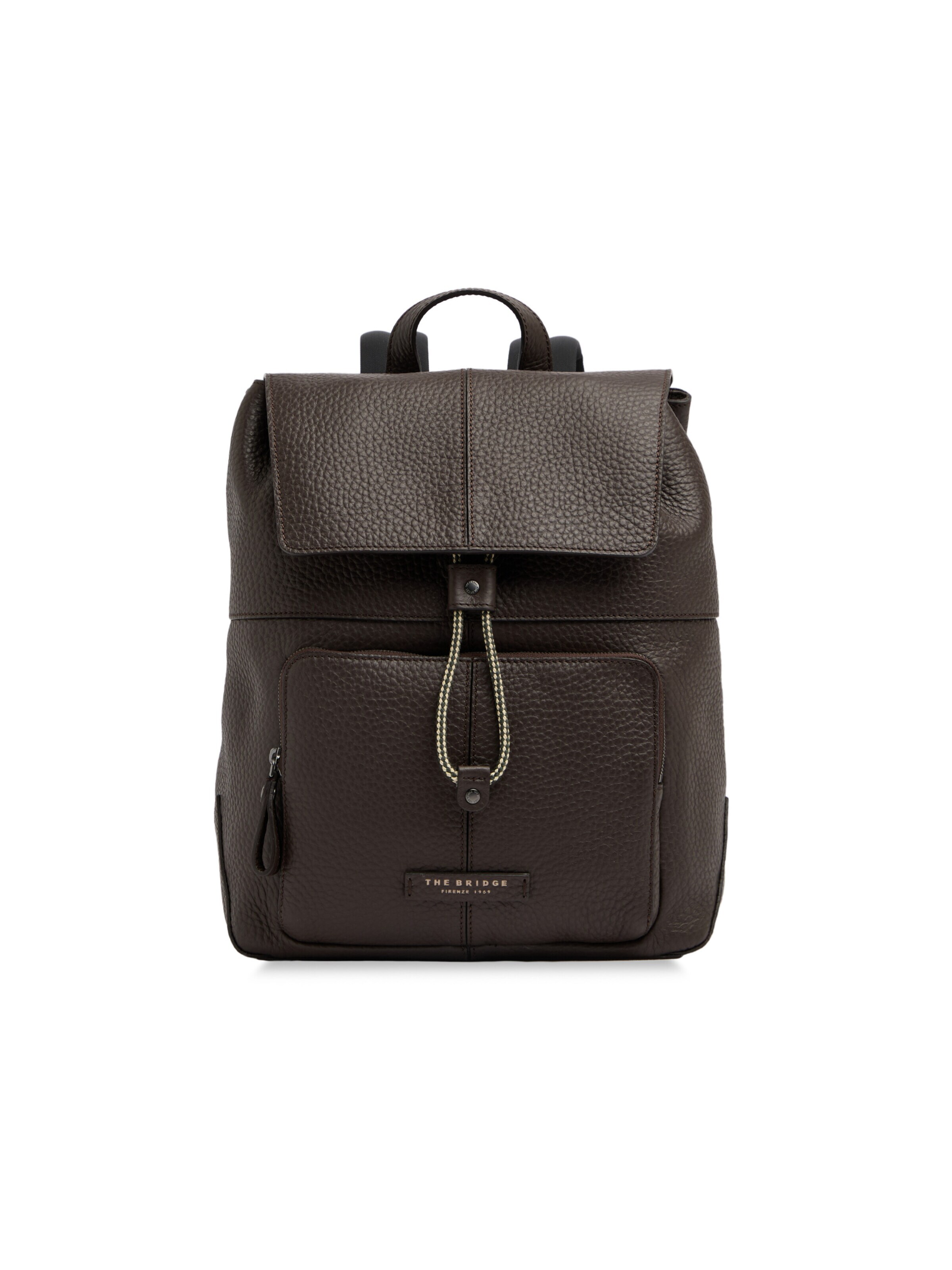 The Bridge Backpack in Brown: front