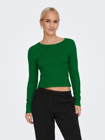 ONLY Пуловер в зелено: отпред