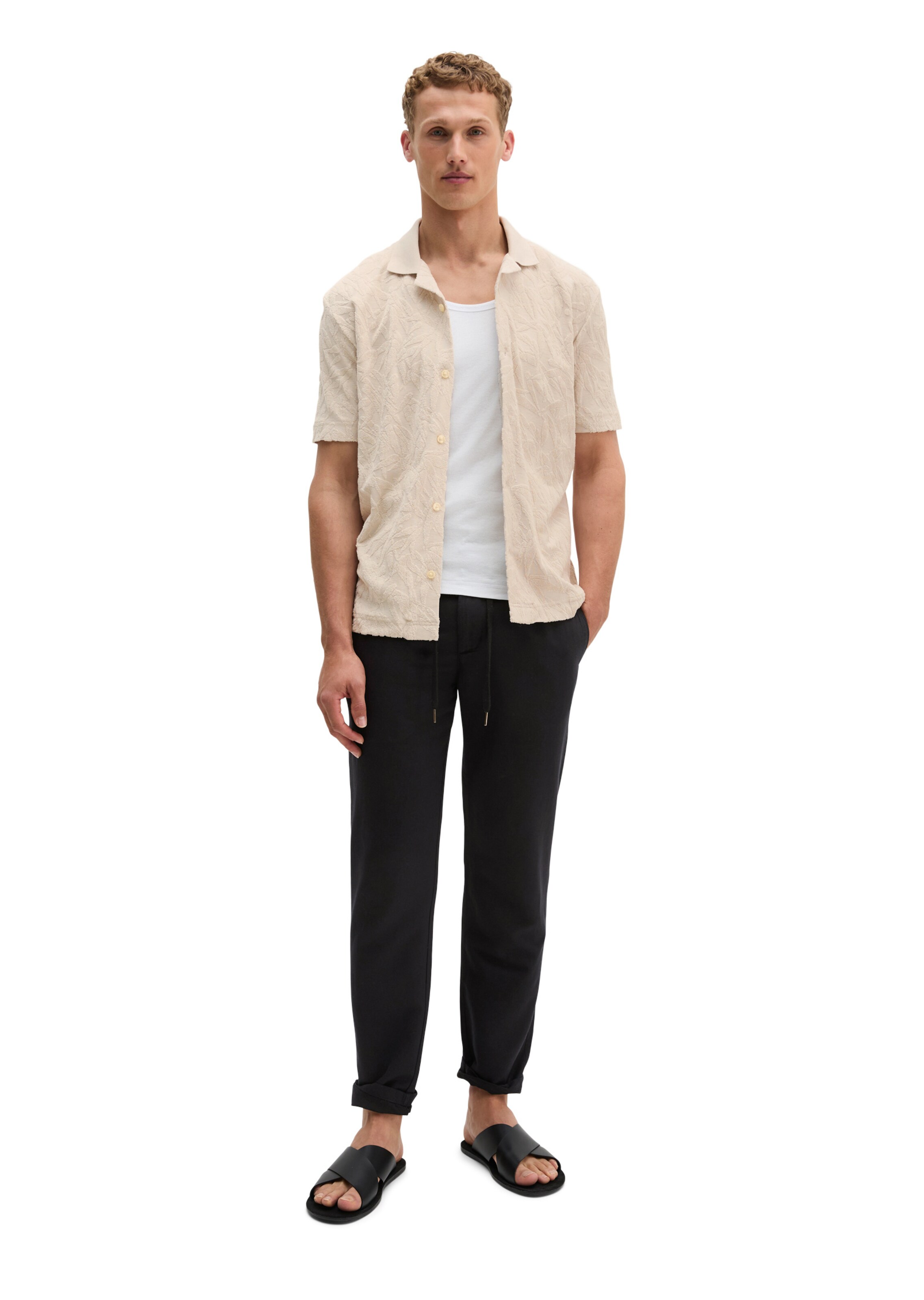 Coupe regular Chemise Marc O'Polo en beige