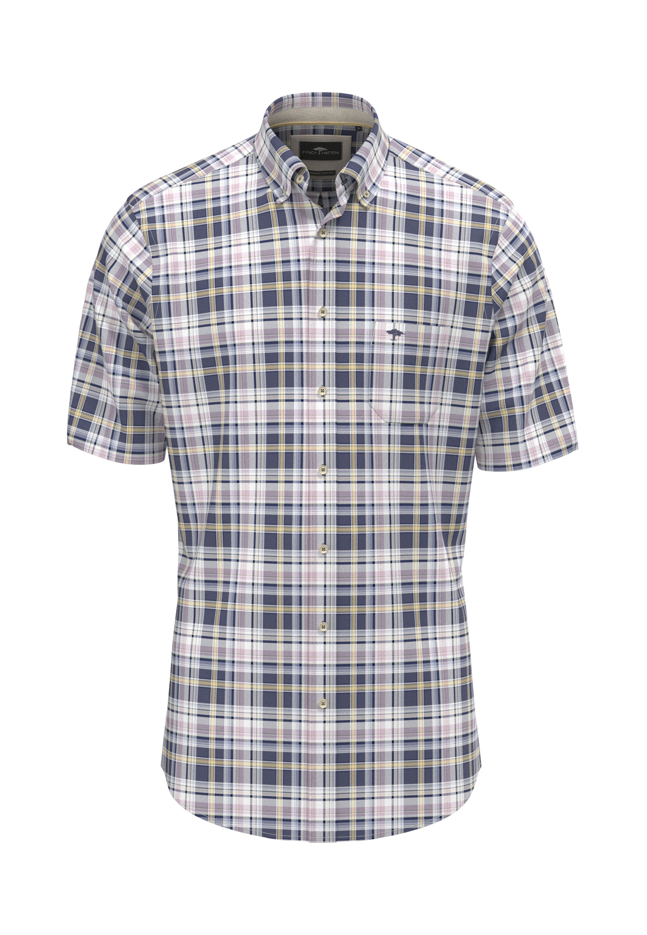 FYNCH-HATTON Comfort fit Button Up Shirt in Mixed colors: front