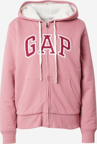 GAP Кофта на молнии в Ярко-розовый: спереди