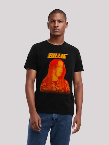 T-Shirt 'Billie Eilish Portrait' F4NT4STIC en noir : devant