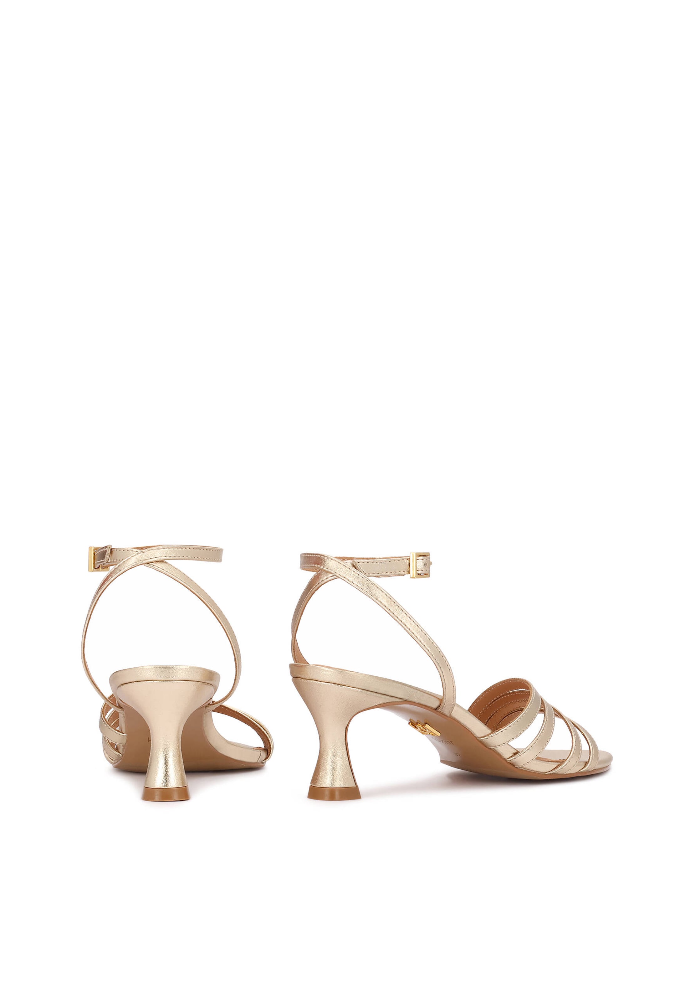 Kazar - Sandálias com tiras em ouro