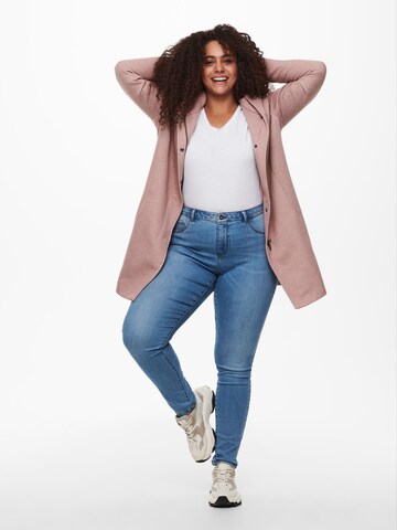 Manteau mi-saison 'Sedona' ONLY Carmakoma en rose