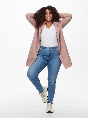 Manteau mi-saison 'Sedona' ONLY Carmakoma en rose