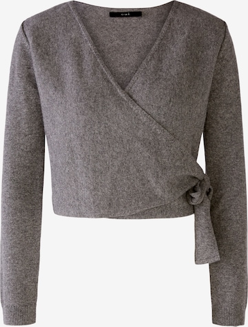 OUI Knit cardigan in Grey: front