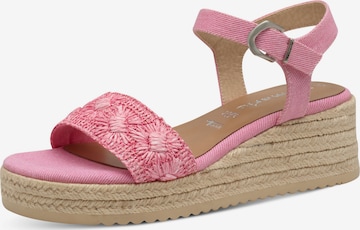 Sandales à lanières Tamaris en rose : devant