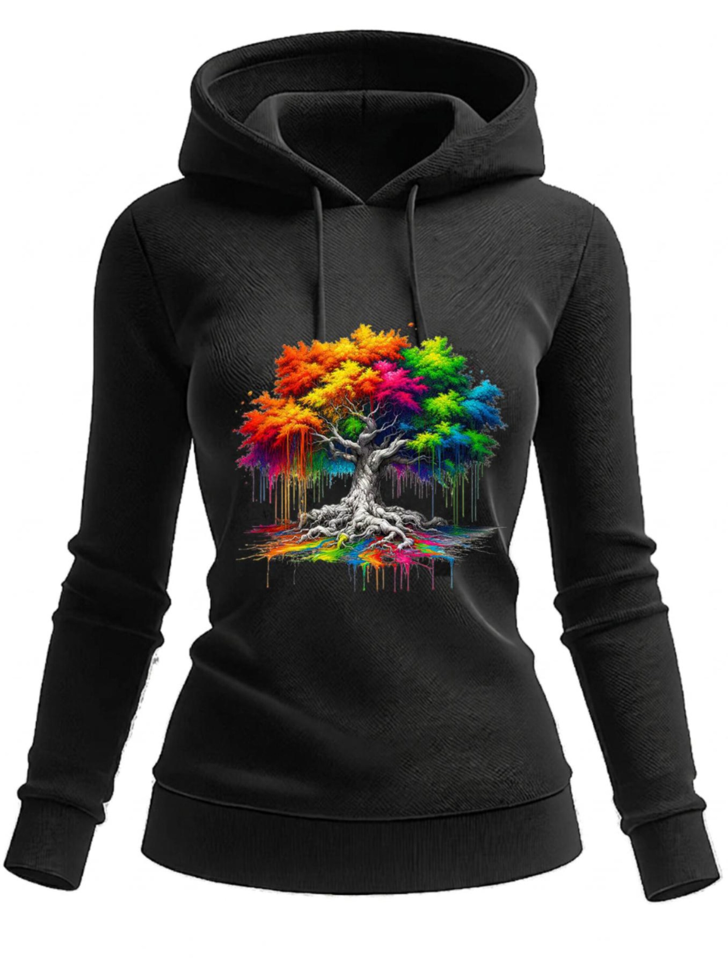 RMK Sweatshirt 'Baum Wurzel' in Black: front