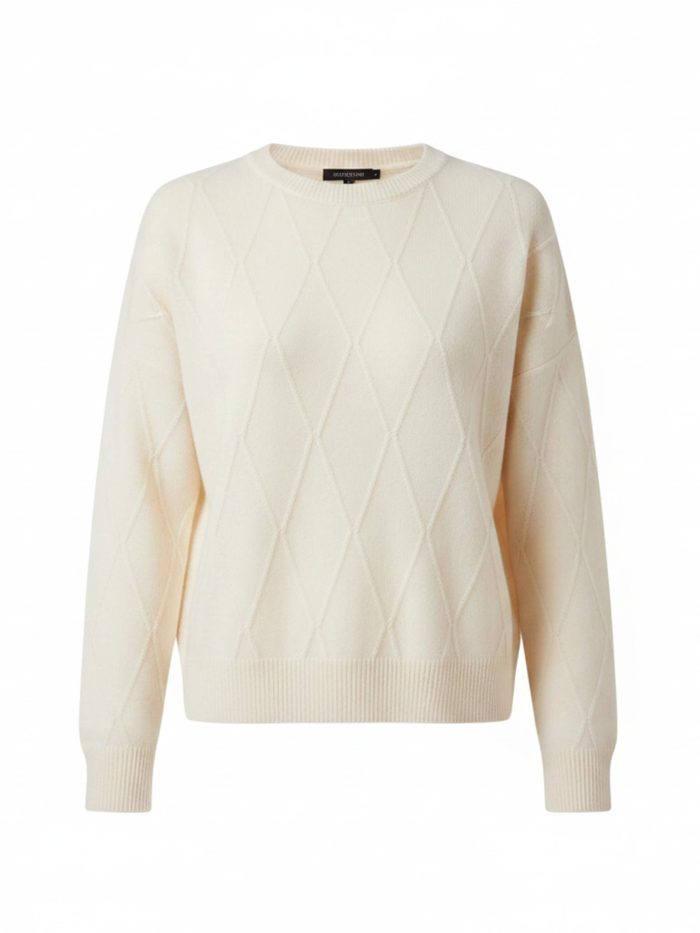 WEARABLE STORIES - Jersey 'Manou' en beige: frente