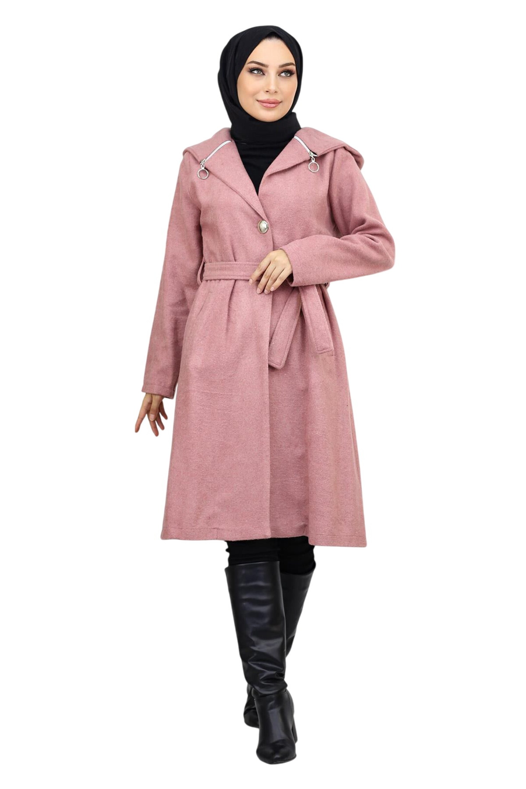 MODAMIHRAM Mantel in Pink: Vorderseite