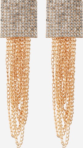 Boucles d'oreilles Nasty Gal en or : devant