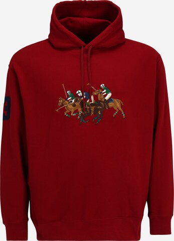 Polo Ralph Lauren Big & Tall Sweatshirt in Red: front