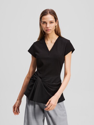 T-shirt Karl Lagerfeld en noir : devant