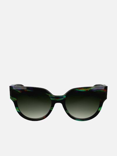 Longchamp Sunglasses 'Longchamp LO779S Textured black/green/orange 53/19/140 Women Sunglasses' in 53 in Black, Item view