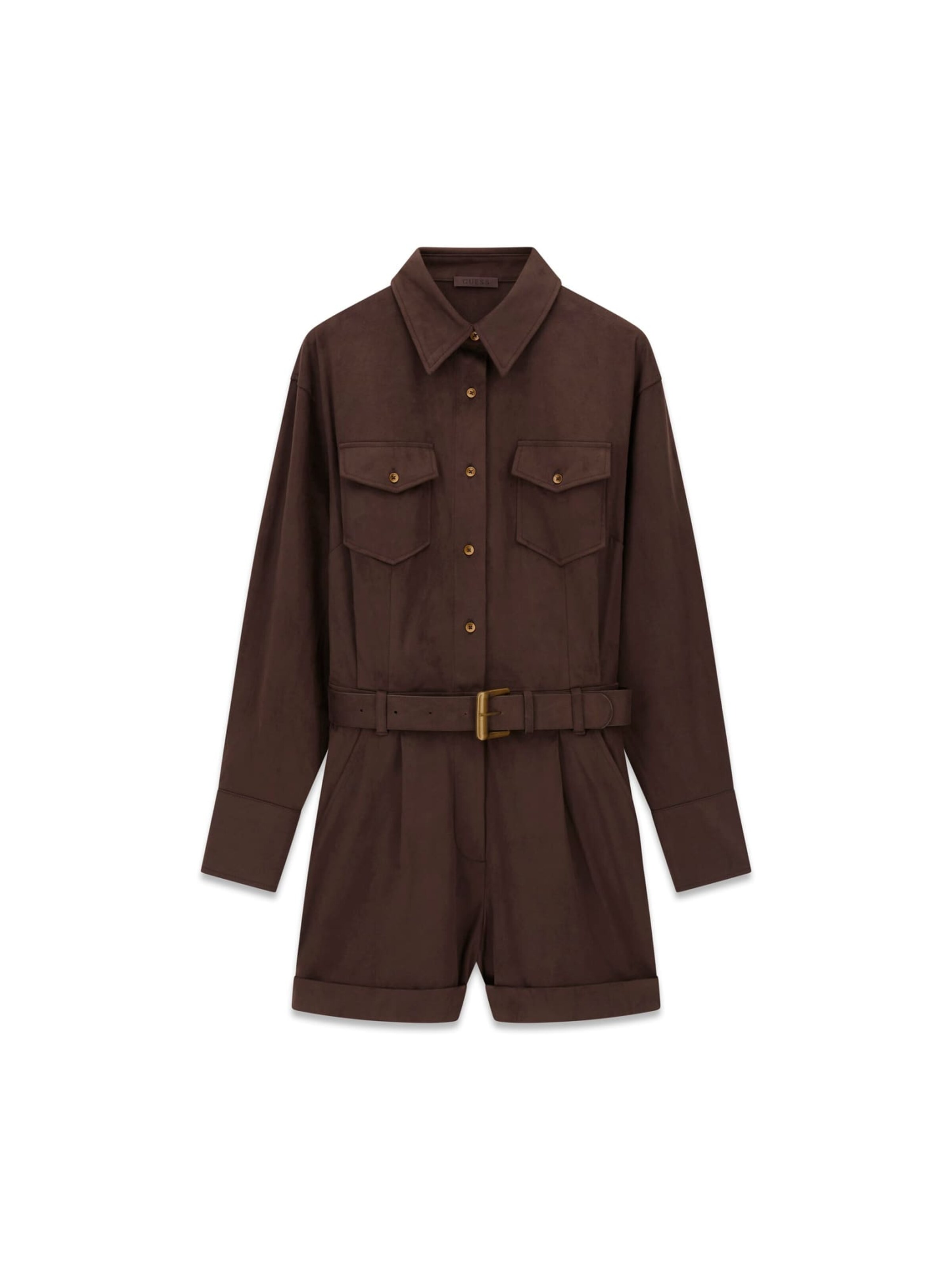 GUESS Jumpsuit in Brown: front