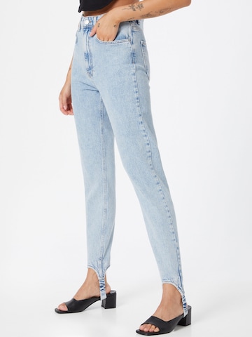 Gina Tricot Slimfit Jeans in Blauw: voorkant