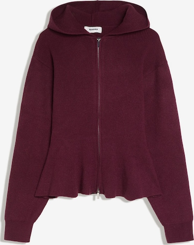 Bershka Knit Cardigan in XS in Burgundy, Item view