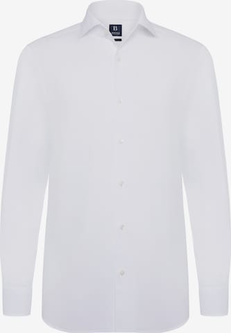 Boggi Milano - Regular Fit Camisa em branco: frente