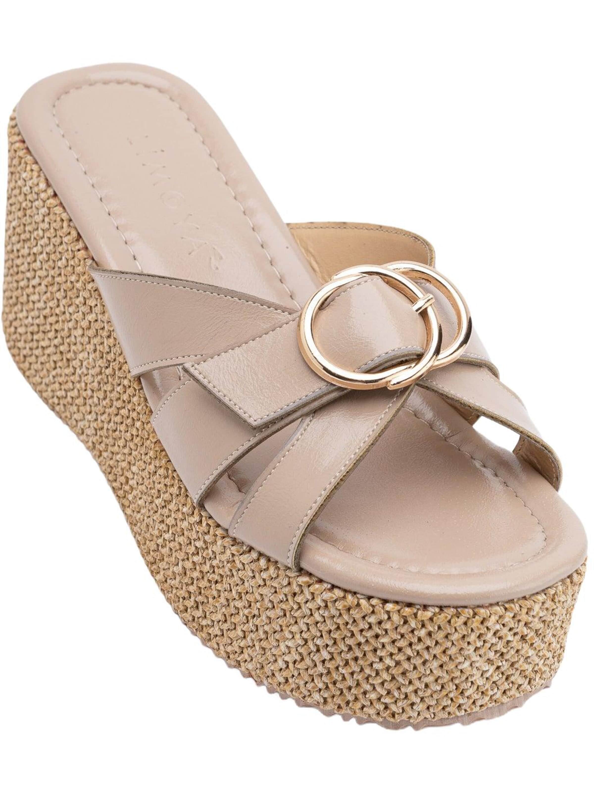 Limoya Muiltjes 'Malena' in Beige: voorkant