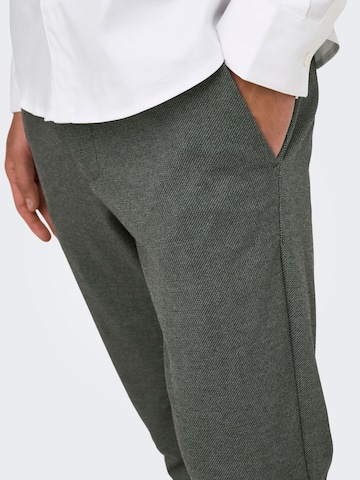 Only & Sons Slimfit Broek 'ONSMark' in Groen