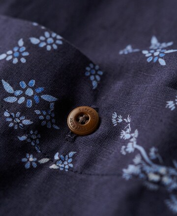 Superdry Regular fit Button Up Shirt in Blue